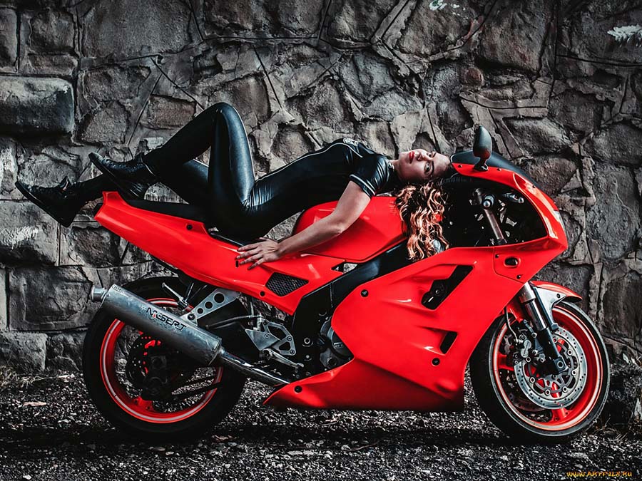 Beautiful girl Beautiful girls and motorcycles in Boston