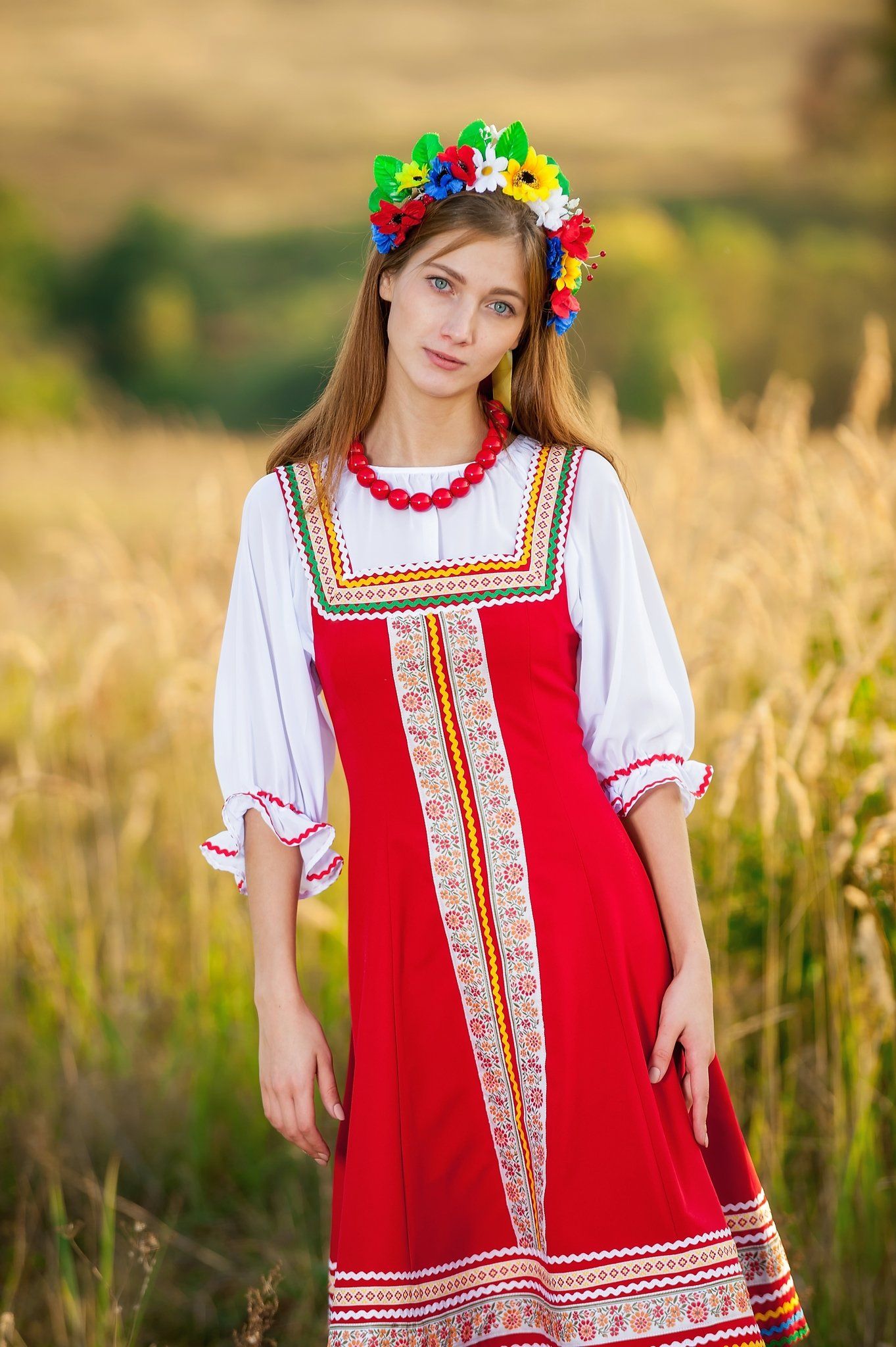 Women in Slavic costumes in Boston — step in, relax, and chat live
