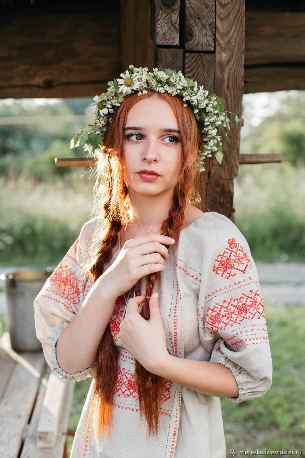 A playful frame from Girls in Slavic costumes — online in Boston
